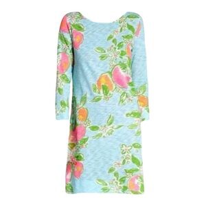 Lilly Pulitzer Marlowe Boatneck T-Shirt Dress in Pool Blue / Pink Lemonade